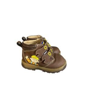 Vintage Buster Brown Bob The Builder Infant Boots Size 4
